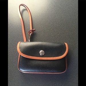 DOONEY & BOURKE Small Black Leather Wristlet -NWOT